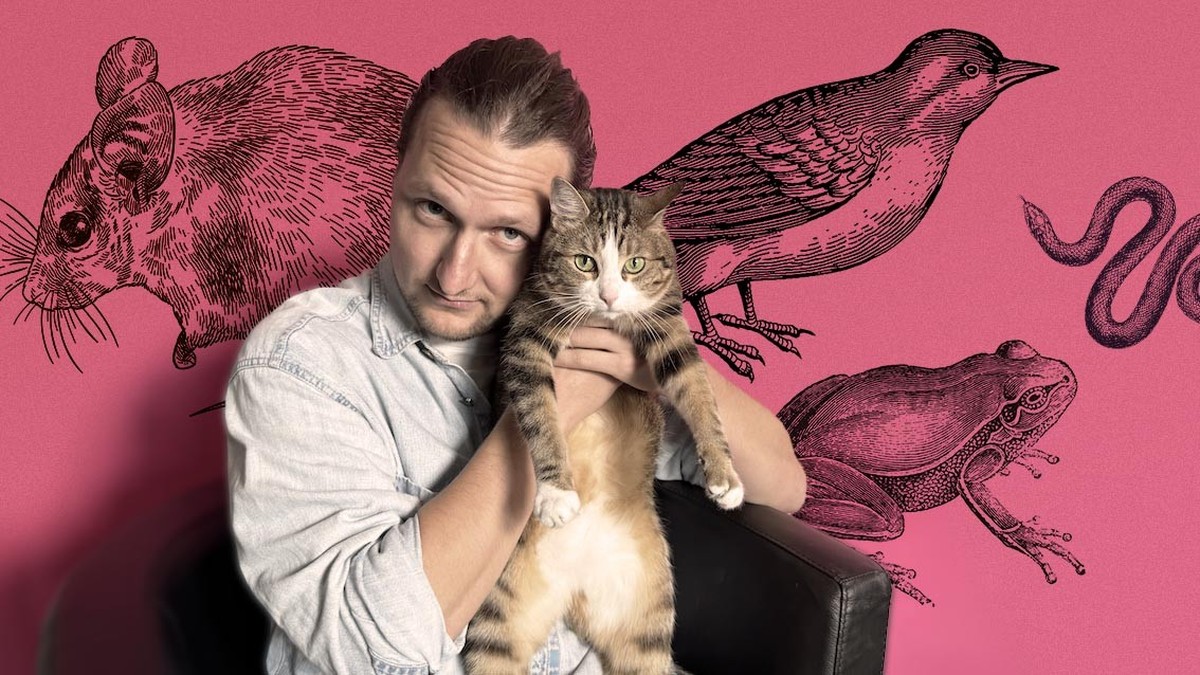 Alexandre et Sophie, le chat de Margaux.