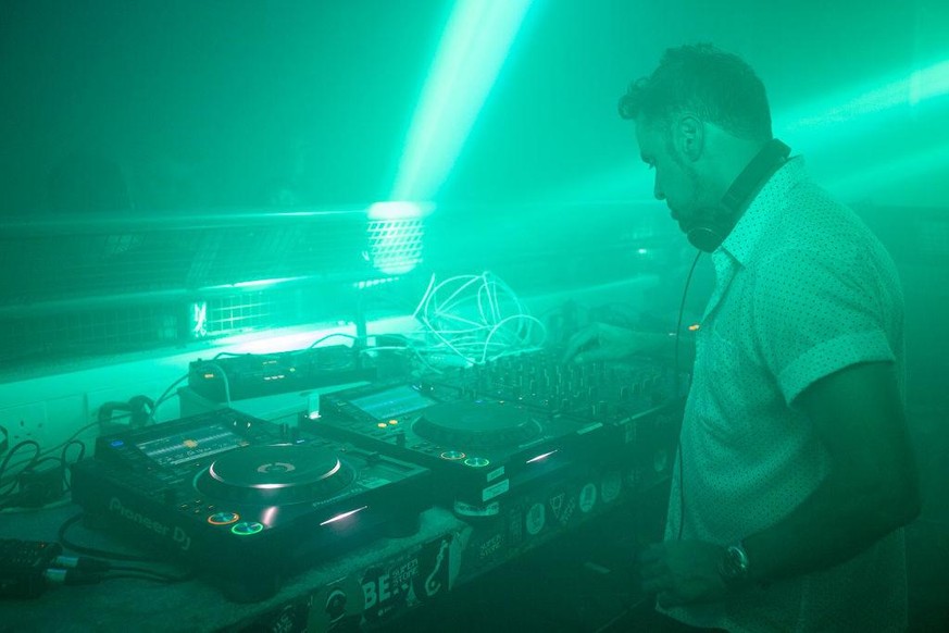 DJ Yousef playing at the Egg London nightclub in the early hours of July 19, 2021 in London, England. As of 12:01 on Monday, July 19, England will drop most of its remaining Covid-19 social restrictio ...