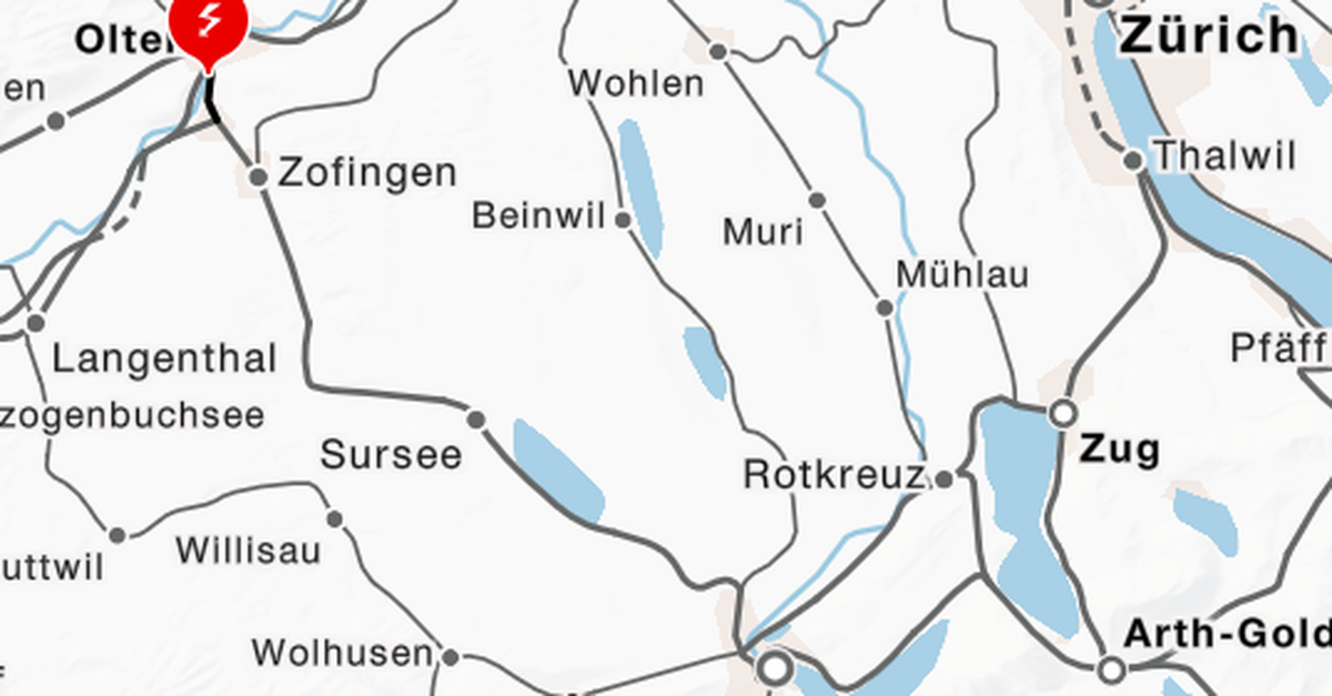 Bahnverkehr zwischen Olten und Luzern nach Unterbrechung wieder frei