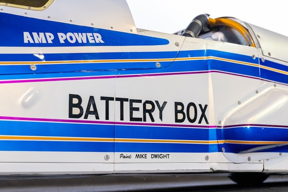 FIA Land Speed Record Setter
1973 Battery Box Electric Streamliner

https://cars.bonhams.com/auction/32353/lot/80/1973-battery-box-electric-streamliner-motor-no-796c624-1/