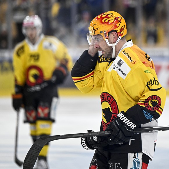 Der Berner Post Finance Top Scorer Christopher DiDomenico, im Eishockey-Qualifikationsspiel der National League zwischen dem HC Davos und dem SC Bern, am Sonntag, 22. Januar 2023. (PostFinance/KEYSTON ...