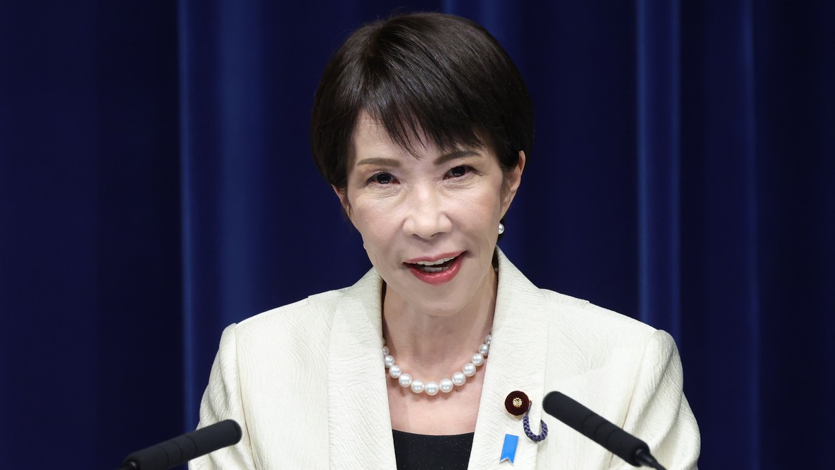 epa12754152 Japanese Prime Minister Sanae Takaichi speaks during a press conference at the prime minister's office in Tokyo, Japan, 18 February 2026. EPA/KIYOSHI OTA / POOL