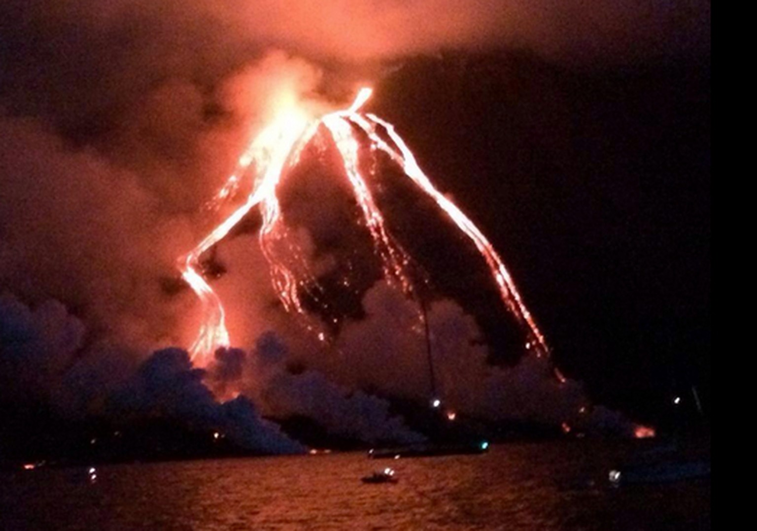 Naturschauspiel auf Stromboli.