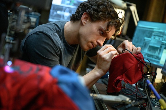 This image released by Sony Pictures shows Tom Holland in a scene from "Spider-Man: Brand New Day." (Sony Pictures via AP)
Film Review - Spider-Man: Brand New Day