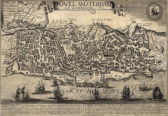 Anfänge einer Millionenstadt: So sah Manhattan im 17. Jahrhundert aus.