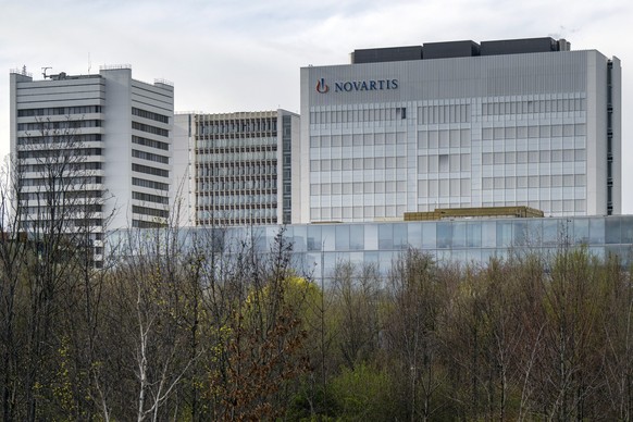 Der Novartis Campus, der globale Hauptsitz des Biotechnologie- und Pharmaunternehmens Novartis, in Basel, am Samstag, 23. Maerz 2024. (KEYSTONE/Georgios Kefalas)