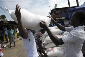 UN-Nahrungsmittelhilfe in Liberia.&nbsp;