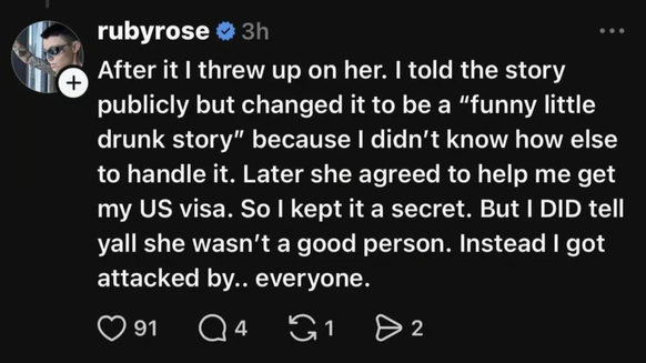 ... und löschte die Posts dann wieder.