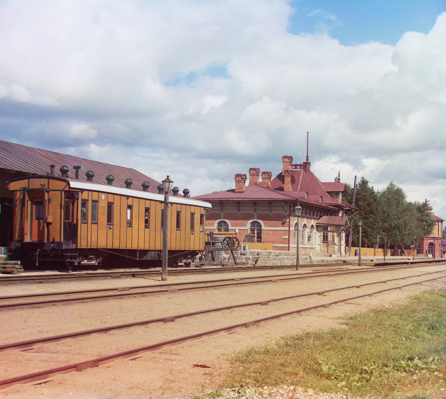 Bahnhof von Borodino bei Moskau.&nbsp;