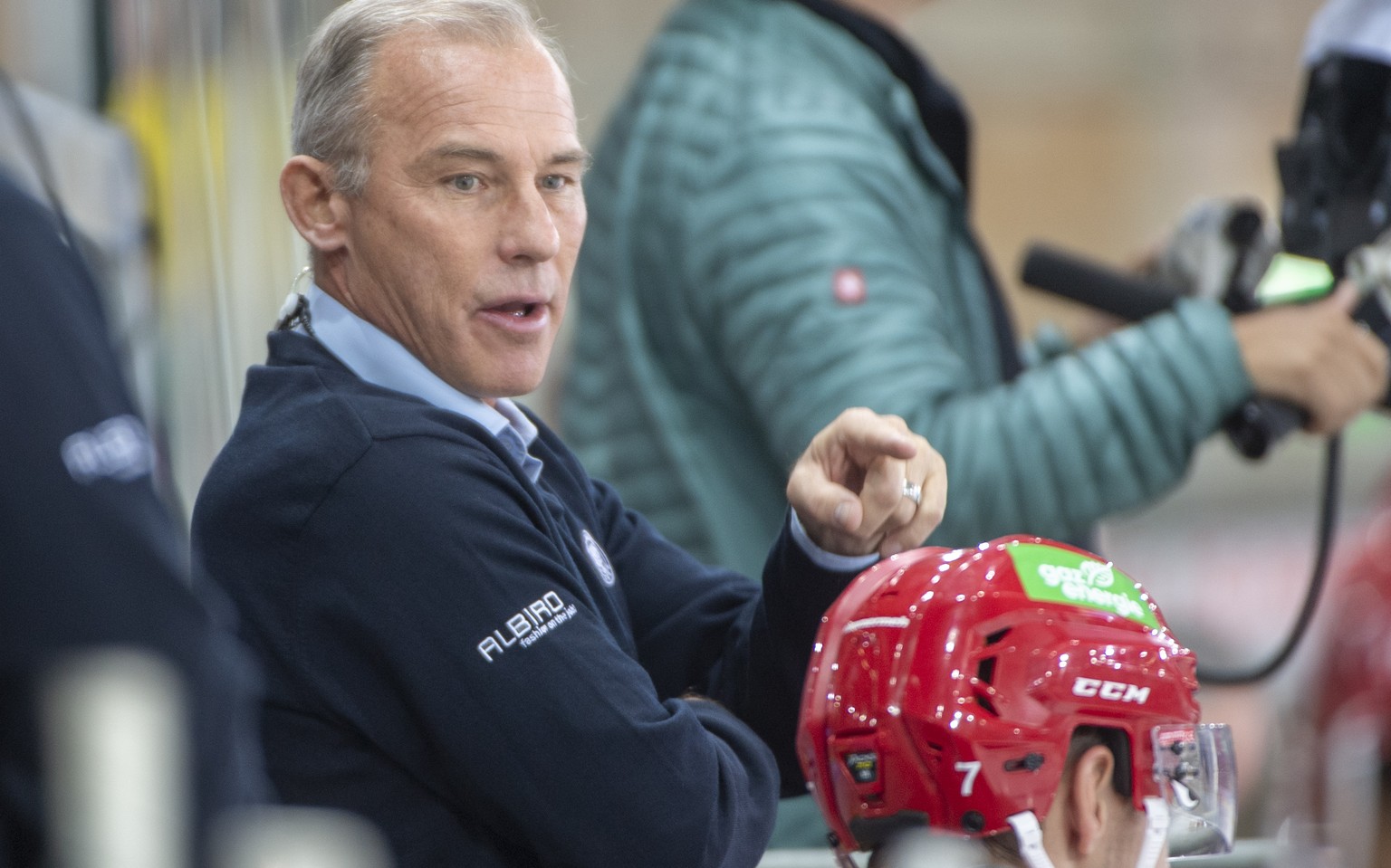 Tigers Ass. Coach, Rikard Franzen, waehrend dem Meisterschaftsspiel der National League, zwischen den SCL Tigers und dem HC Genf-Servette, am Freitag 13. September 2019 im Ilfisstadion in Langnau. (KE ...