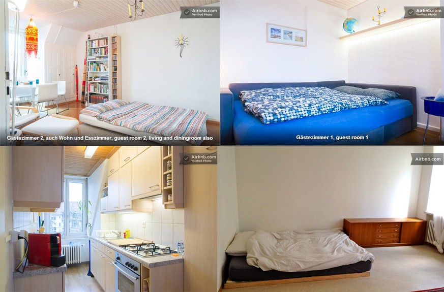Auf Airbnb preisen auch Mieter städtischer Wohnungen ihre freien Zimmer an.