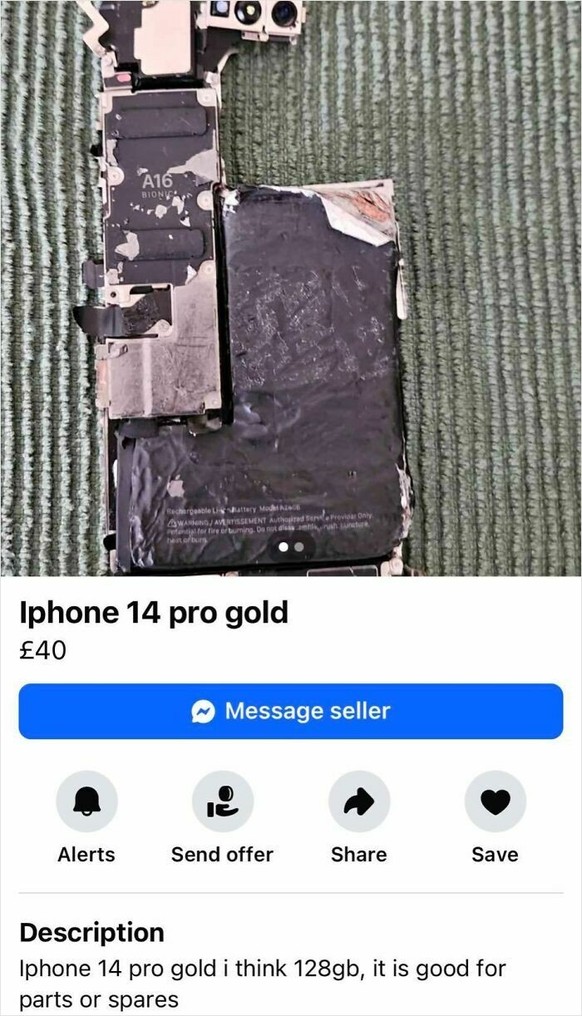 Lustige Artikel auf Facebook Marketplace