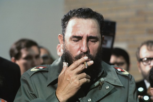 Fidel Castro during the visit of Senator McGovern to Cuba in May 1975 Photograph by Dennis Brack bb 39 PUBLICATIONxINxGERxSUIxAUTxONLY Copyright: xDennisxBrackx CA11 DBK0002