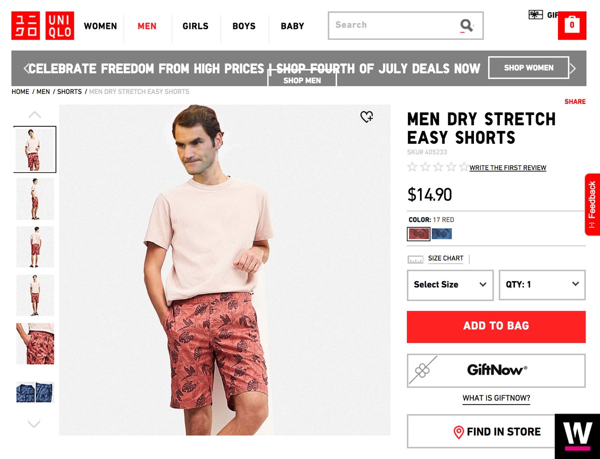 Federer Uniqlo Werbung