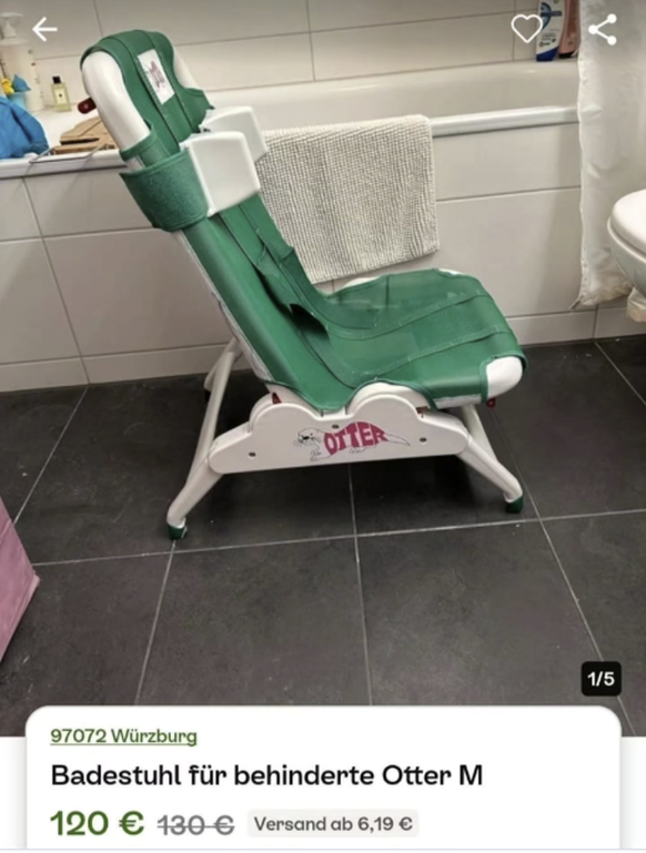 Die lustigsten fails der Woche: Inserat: Badestuhl für behinderten Otter
