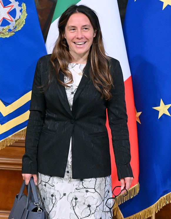 epa10260842 Italian Minister for Disabilities Alessandra Locatelli arrives for the first Council of Ministers at Chigi Palace in Rome, Italy, 23 October 2022. EPA/ETTORE FERRARI