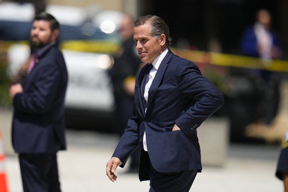 President Joe Biden?s son Hunter Biden leaves after a court appearance, Wednesday, July 26, 2023, in Wilmington, Del. The plea deal in Hunter Biden?s criminal case unraveled during a court hearing Wed ...