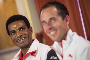 Zwei Männer, zwei Medaillenhoffnungen: Abraham wird dem arrivierten Schweizer Marathonläufer Viktor Röthlin ordentlich Feuer unter dem Hintern machen.