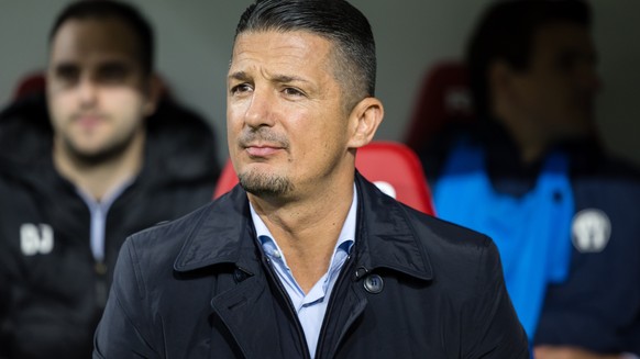 FC Zuerichs Sportchef Milos Malenovic beobachtet das Fussball Meisterschaftsspiel der Super League zwischen dem FC Basel und dem FC Zuerich am Samstag, 30. Maerz 2024 im St. Jakob-Park in Basel. (KEYS ...