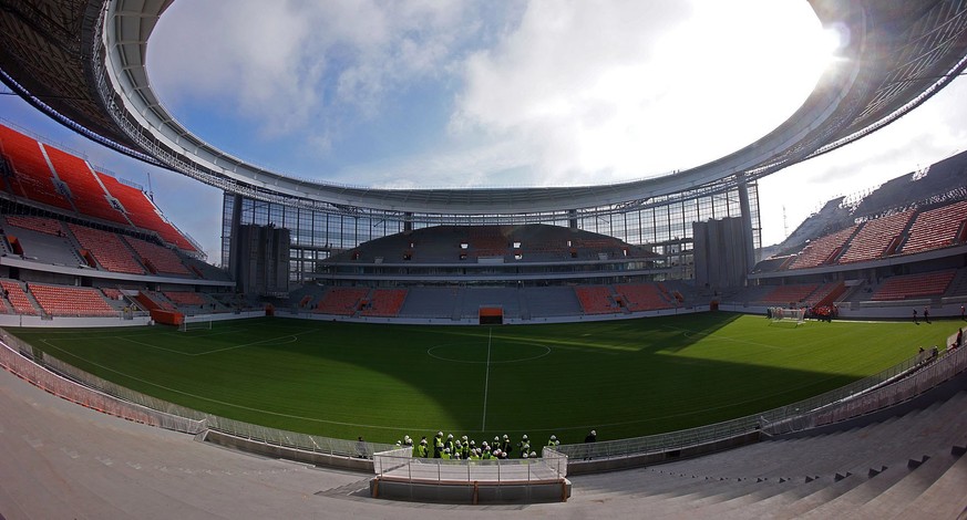 Interessant sieht das Stadion allemal aus.