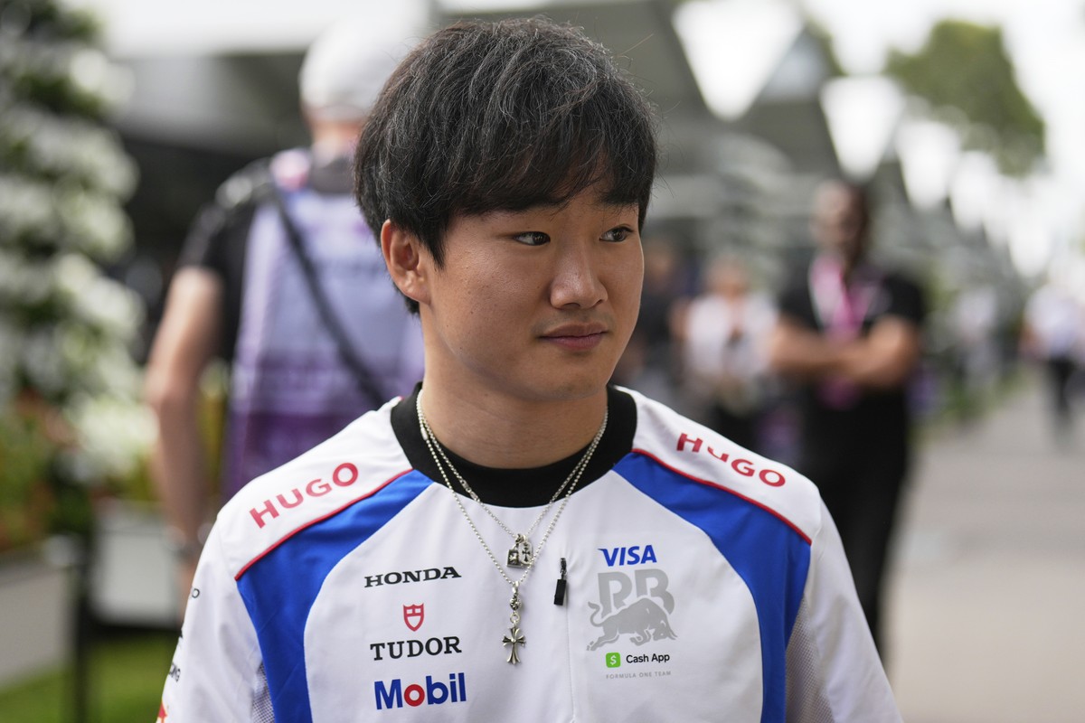 Team RB driver Yuki Tsunoda of Japan at the Australian Formula One Grand Prix at Albert Park, in Melbourne, Australia, Saturday, March 15, 2025. (AP Photo/Asanka Brendon Ratnayake)
Australia F1 GP Aut ...