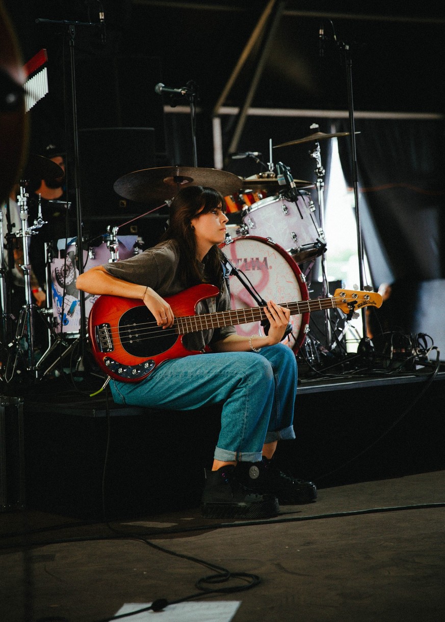 Backstage am Zürich Openair mit Benjamin Amaru und seiner Band.