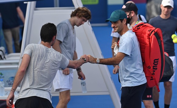 Federer trifft viele alte Weggefährten.