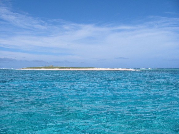 Cato Island mit dem Campingplatz «Heaven», der als Hauptstadt des Königreichs und Sitz der einzigen Poststelle dient.