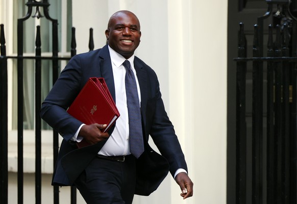 epa12345093 British Secretary of State for Foreign, Commonwealth and Development Affairs David Lammy arrives for a cabinet meeting at 10 Downing Street in London, Britain, 02 September 2025. EPA/ANDY  ...