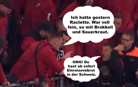 Xhaka streitet mit Leverkusen-Fan – das wurde wirklich gesagt (Raclette-Meme)