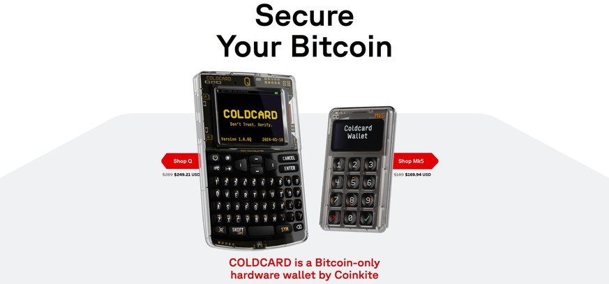 Coldcard Hardware Wallets von Coinkite: Eine fehlerhafte Firmware umging den internen Sicherheitschip und kreierte schwache Sicherheitsschlüssel