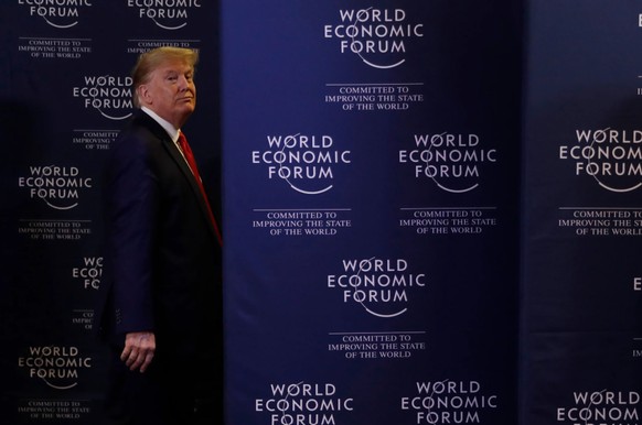 US-Präsident Trump bei seinem letzten Besuch in Davos im Januar 2020.