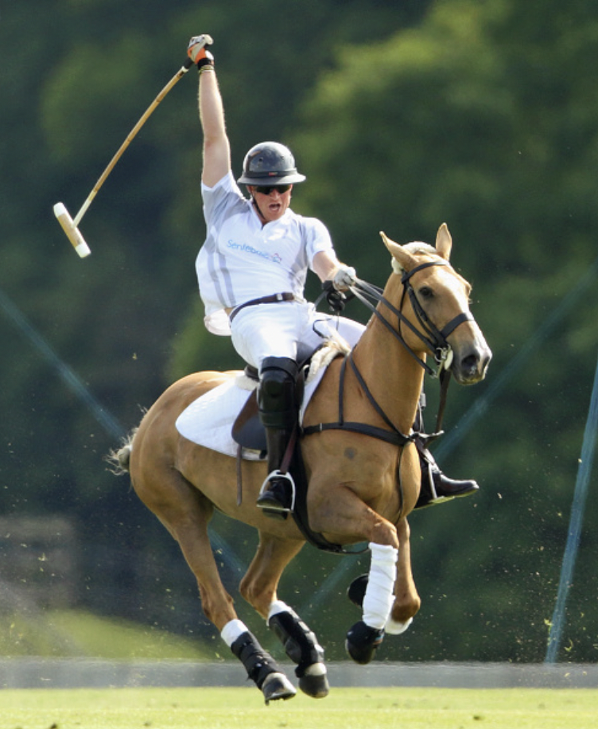 Ça tombe bien, on excuse Harry uniquement parce qu'il participait justement à une partie de polo.