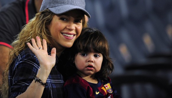 Shakira mit Sohn Milan im Oktober 2014.