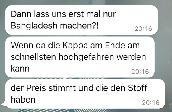 «Lass' uns erst mal nur Bangladesch machen.»