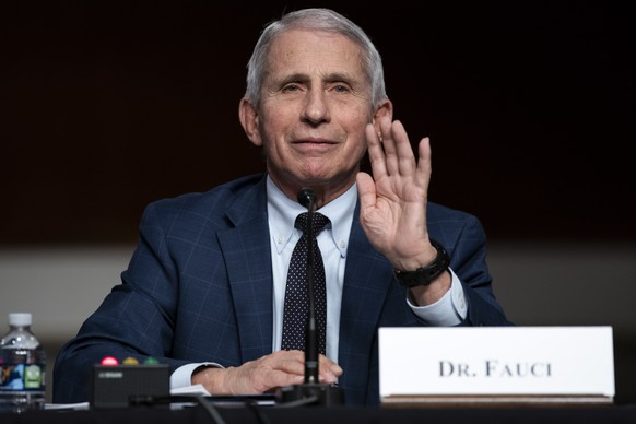 epa09679126 Dr. Anthony Fauci, White House Chief Medical Advisor and Director of the NIAID, responds to questions from Sen. Rand Paul (R-Ky.) during a Senate Health, Education, Labor, and Pensions Com ...