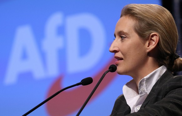 epa06365028 Alice Weidel, chairwoman of the parliamentary group the German right-wing populist &#039;Alternative for Germany&#039; party (&#039;Alternative fuer Deutschland&#039;, AfD) in the new Germ ...