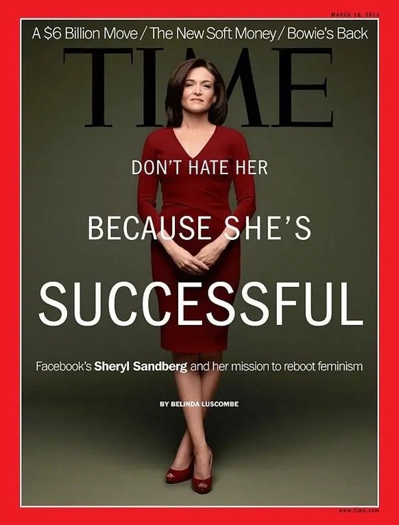 «Hasst sie nicht, weil sie erfolgreich ist»: Titelseite des Magazins Time, 2013.