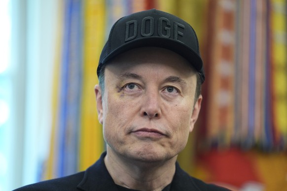 FILE - Elon Musk attends a news conference with President Donald Trump in the Oval Office of the White House, May 30, 2025, in Washington. (AP Photo/Evan Vucci, file)
Donald Trump,Elon Musk