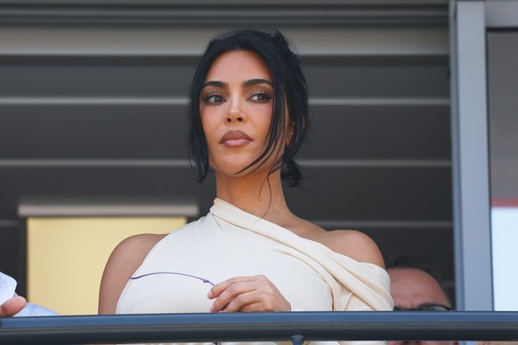 Kim Kardashian attends he Formula One Monaco Grand Prix race at the Monaco racetrack, Sunday, June 7, 2026. (Yves Herman, Pool Photo via AP)
Monaco F1 GP Auto Racing