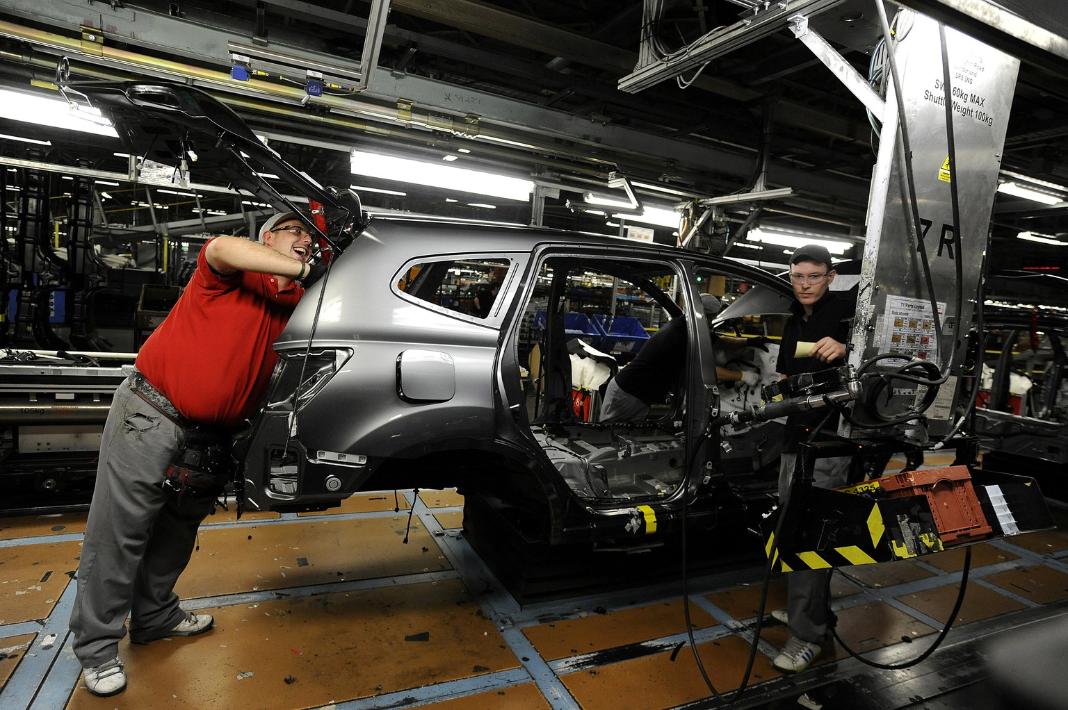 In der Nissan-Fabrik in Sunderland befürchtet man einen Stellenabbau.