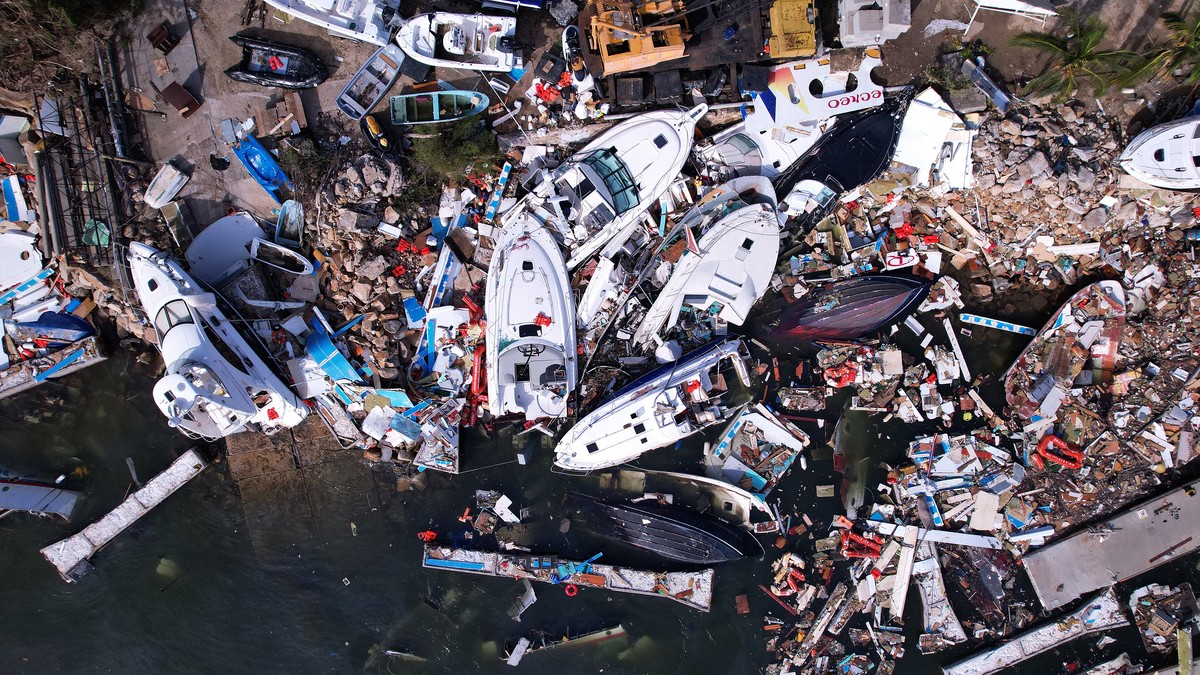 Acapulco après le passage d'Otis.