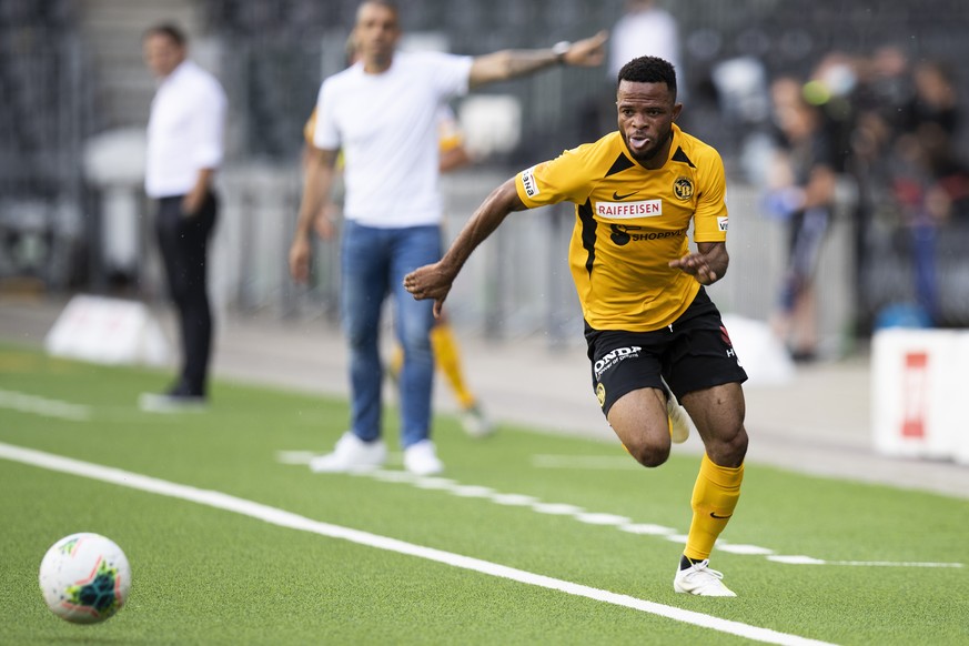 YBs Meschak Elia in Aktion, im Super League Spiel zwischen dem BSC Young Boys Bern und dem FC Luzern, am Sonntag, 26. Juli 2020 im Stadion Wankdorf in Bern. (KEYSTONE/Peter Klaunzer)