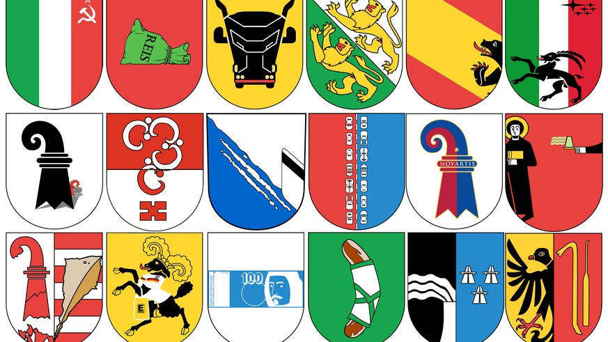 Ehrliche Kantonswappen: Alle Schweizer Kantonswappen in ...