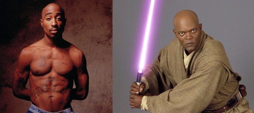 tupac shakur mace windu samuel l. jackson star wars hip hop http://wacomagic.blogspot.ch/