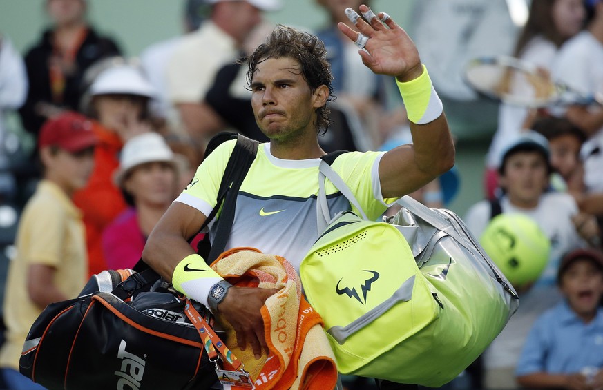 Rafael Nadal muss sich in Key Biscayne bereits in der 3. Runde vom Publikum verabschieden.