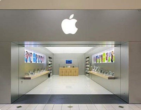 Der kleinste Apple Store im&nbsp;Santa Rosa Einkaufszentrum in Kalifornien.