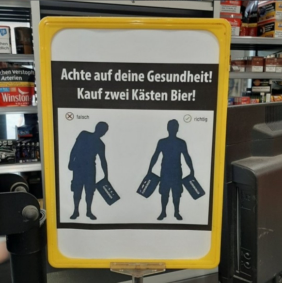 Lustige Deutsche: Bier Schild
