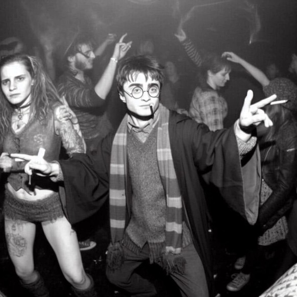 Harry Potter und Hogwarts machen Party dank KI und Künstler Ed Haas