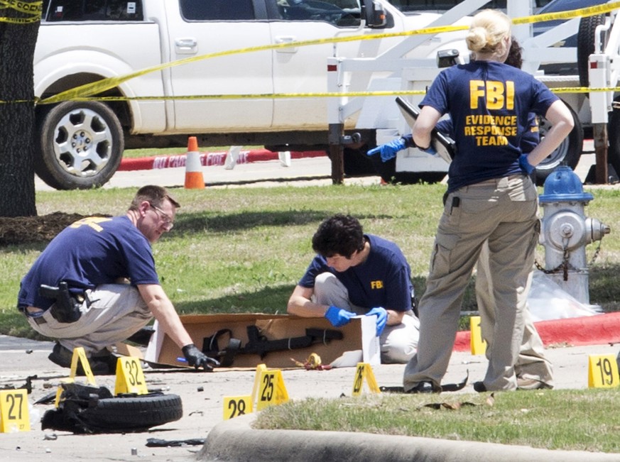 Lediglich die Zahl der «gerechtfertigten Tötungen» wird kommuniziert: FBI-Agenten bei der Arbeit.